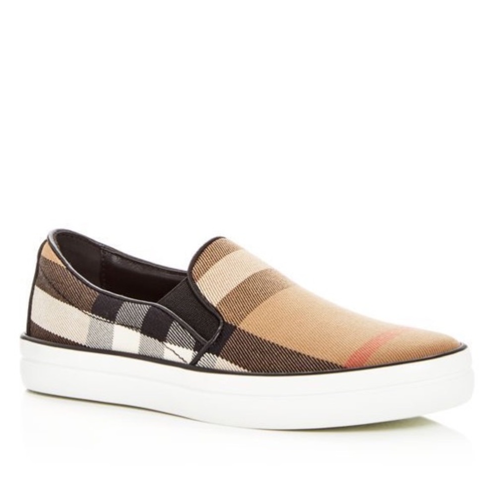 Burberry slip on shoes